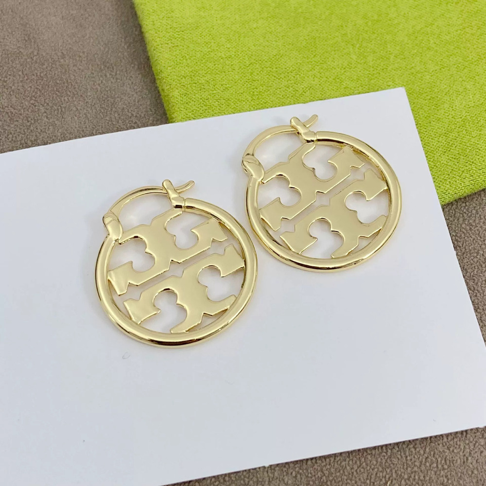 Tory Burch Geometric Alphabet Hollow Earrings